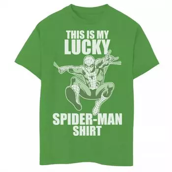 Футболка с рисунком Marvel Lucky Spider для мальчиков 8–20 лет Marvel