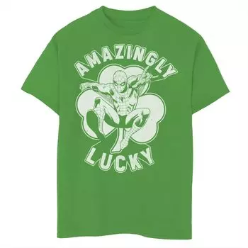 Футболка с рисунком Marvel Lucky Spidey для мальчиков 8–20 лет Marvel