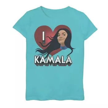Футболка с рисунком Marvel Ms Marvel I Heart Kamala для девочек 7–16 лет Marvel