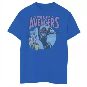 Футболка с рисунком Marvel Retro Avengers для мальчиков 8–20 лет Marvel