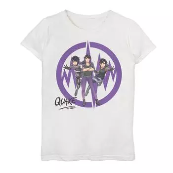 Футболка с рисунком Marvel Rising Secret Warriors Quake для девочек 7–16 лет Marvel