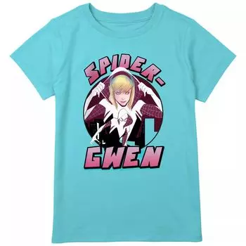 Футболка с рисунком «Marvel Spider Gwen Circle» для девочек 7–16 лет Licensed Character