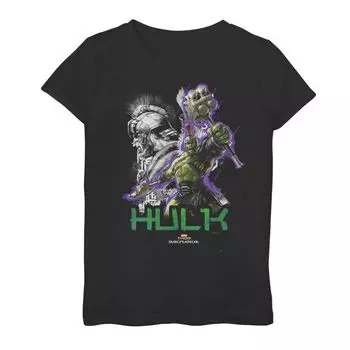 Футболка с рисунком «Marvel Thor Ragnarok Gladiator Hulk» для девочек 7–16 лет с профилем Pounce Marvel