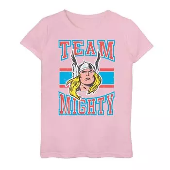 Футболка с рисунком Marvel Thor "Team Mighty" для девочек 7–16 лет Marvel