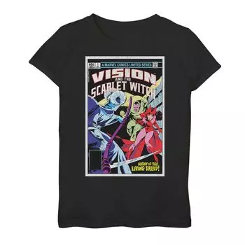 Футболка с рисунком Marvel Vision & The Scarlet Witch Night Of The Living Druid для девочек 7–16 лет Marvel