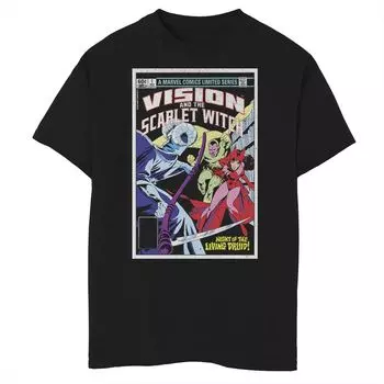 Футболка с рисунком Marvel Vision & The Scarlet Witch Night Of The Living Druid для мальчиков 8–20 лет Marvel