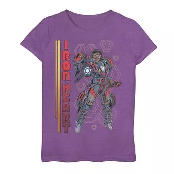 Футболка с рисунком Marvel Wakanda Forever Ironheart Hero Shot для девочек 7–16 лет Licensed Character