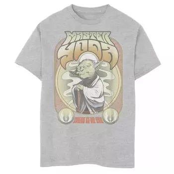 Футболка с рисунком «Мастер Йода из Звездных войн» для мальчиков 8–20 лет. Star Wars