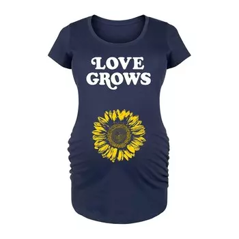 Футболка с рисунком Maternity Love Grows Licensed Character, темно-синий