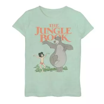 Футболка с рисунком «Маугли и Балу» для девочек 7–16 лет «Книга джунглей» Disney