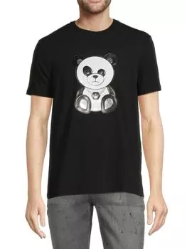 Футболка с рисунком медведя Freddie Panda Bertigo, черный