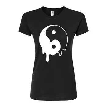 Футболка с рисунком Melty Yin Yang для юниоров Licensed Character, черный