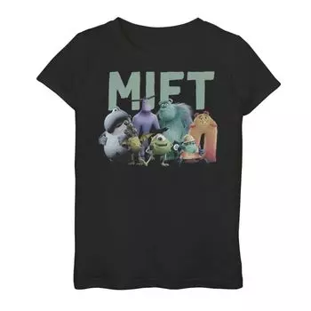 Футболка с рисунком Mift для девочек 7–16 лет Disney/Pixar's Monsters, Inc. Licensed Character