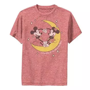 Футболка с рисунком Микки и Минни для мальчиков 8–20 лет Disney's Mickey & Friends To The Moon & Back Licensed Character