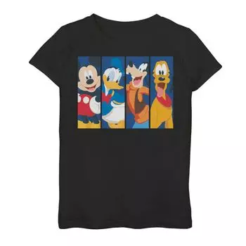 Футболка с рисунком «Микки Маус» Disney для девочек 7–16 лет, Bro Time Panels Licensed Character