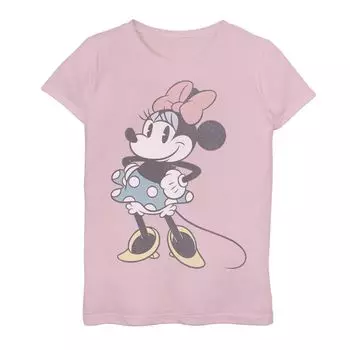 Футболка с рисунком «Микки Маус» для девочек 7–16 лет Disney's «Минни позирует» Disney