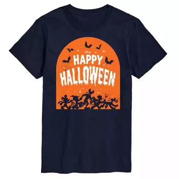 Футболка с рисунком «Микки Маус и друзья» Disney's Big & Tall Happy Halloween Group Licensed Character, синий
