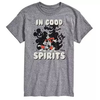 Футболка с рисунком «Микки Маус и друзья» Disney's Big & Tall In Good Spirits Licensed Character