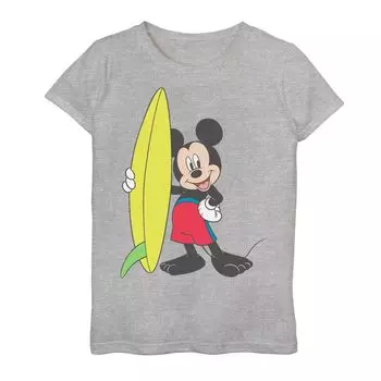 Футболка с рисунком Микки Мауса для девочек 7–16 лет Disney's Surfer Outfit Disney