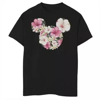 Футболка с рисунком Микки Мауса и друзей Disney для мальчиков 8–20 лет с цветочным рисунком Микки Disney