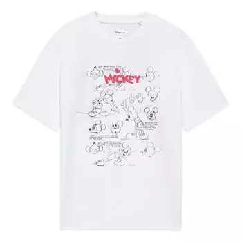 Футболка с рисунком Микки Мауса от Disney Li-Ning, белый