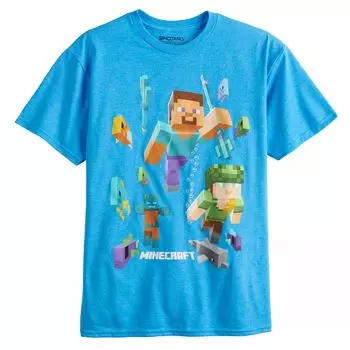 Футболка с рисунком Minecraft для мальчиков 8–20 лет Licensed Character