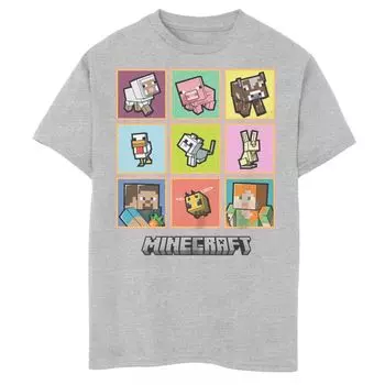 Футболка с рисунком Minecraft Pet Boxes для мальчиков 8–20 лет Licensed Character