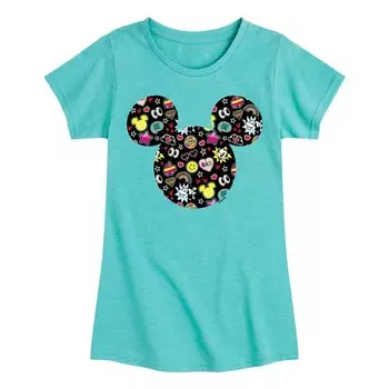 Футболка с рисунком Минни Дудлс для девочек 7–16 лет от Disney's Mickey Mouse Licensed Character, синий