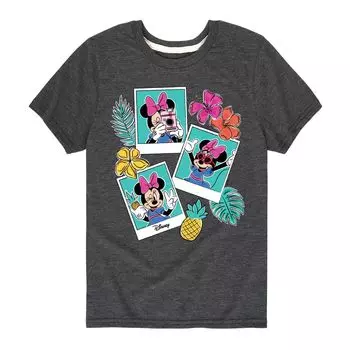 Футболка с рисунком Минни Маус Disney для мальчиков 8–20 лет Disney, серый