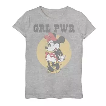 Футболка с рисунком Минни Маус для девочек 7–16 лет Disney's Minnie Mouse "Grl Pwr" Disney