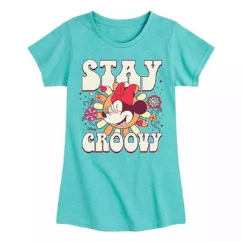 Футболка с рисунком Минни Маус для девочек 7–16 лет Disney's Stay Groovy Licensed Character