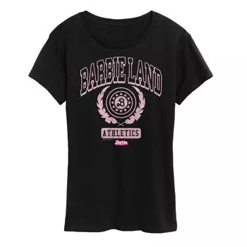 Футболка с рисунком Missy Plus Barbie The Movie Barbie Land Athletics Licensed Character, черный