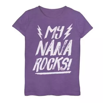 Футболка с рисунком молнии My Nana Rocks для девочек 7–16 лет Licensed Character