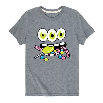 Футболка с рисунком Monster Candy для мальчиков 8–20 лет Licensed Character, серый