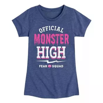 Футболка с рисунком Monster High Fang Club для девочек 7–16 лет Licensed Character, синий