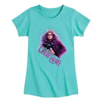 Футболка с рисунком «Monster High: The Movie «Clawsome» для девочек 7–16 лет Licensed Character, синий