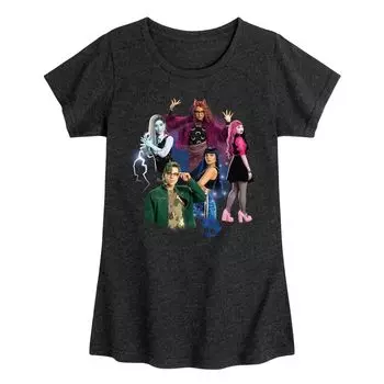 Футболка с рисунком Monster High: The Movie Group для девочек 7–16 лет Licensed Character