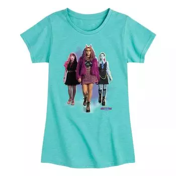 Футболка с рисунком Monster High: The Movie Walking Pose для девочек 7–16 лет Licensed Character, синий