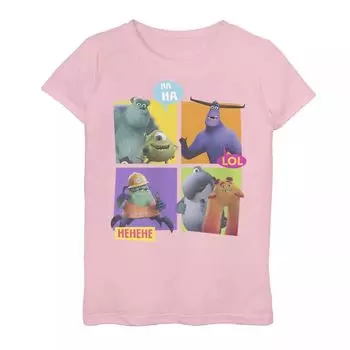 Футболка с рисунком Monsters In Boxes для девочек 7–16 лет Disney/Pixar's Monsters, Inc. Licensed Character