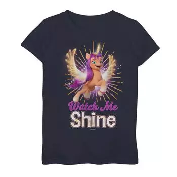 Футболка с рисунком «My Little Pony Alicorn» для девочек 4–16 лет «Watch Me Shine» с портретом Licensed Character