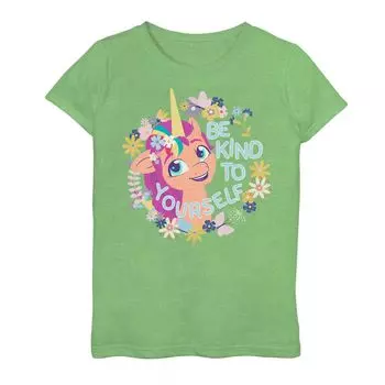 Футболка с рисунком «My Little Pony Be Kind to Yourself» для девочек 7–16 лет Licensed Character