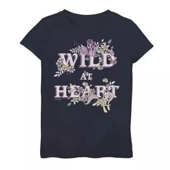 Футболка с рисунком «My Little Pony: Friendship Is Magic Wild Heart» для девочек 7–16 лет Licensed Character