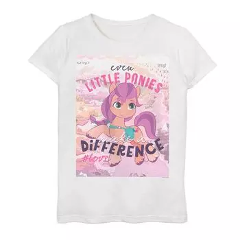 Футболка с рисунком My Little Pony Make A Difference для девочек 7–16 лет Licensed Character