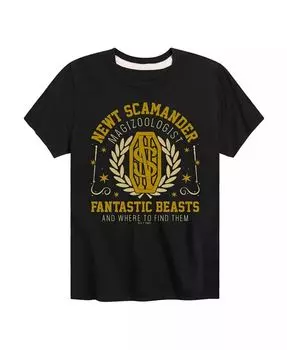 Футболка с рисунком Ньюта Скамандера из серии «Гарри Поттер» от Big Boys Hybrid, черный