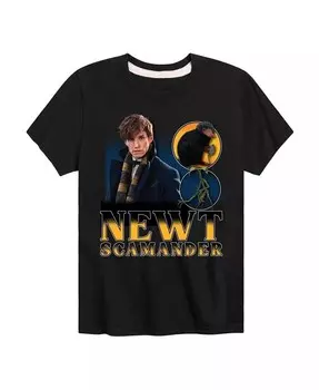 Футболка с рисунком Ньюта Скамандера из серии «Гарри Поттер» от Big Boys Hybrid, черный