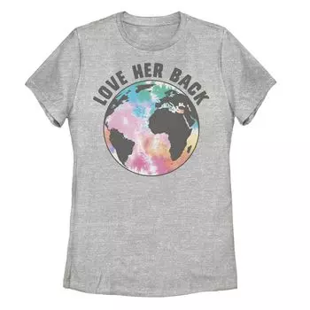 Футболка с рисунком на спине «Love Mother Earth» для подростков