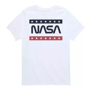 Футболка с рисунком NASA Americana для мальчиков 8–20 лет Licensed Character, белый