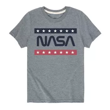 Футболка с рисунком NASA Americana для мальчиков 8–20 лет Licensed Character, серый