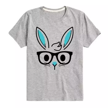 Футболка с рисунком Nerd Bunny для мальчиков 8–20 лет Licensed Character, серый