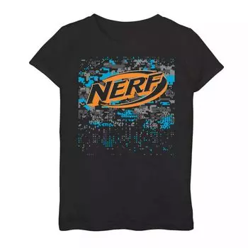 Футболка с рисунком Nerf Pixel Blast для девочек 7–16 лет Licensed Character